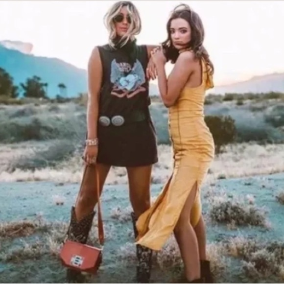 Dancing Outlaw Fitted Boho Mini Shirt Dress NWT - Picture 10 of 12